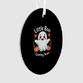 かわいいハロウィンの妊娠発表 オーナメント (正面)
