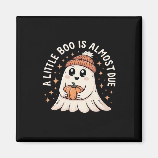 かわいいハロウィンの妊娠発表 マグネット (正面)