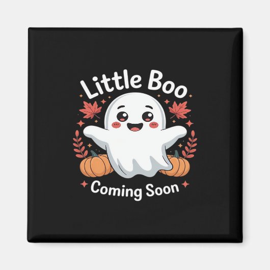 かわいいハロウィンの妊娠発表 マグネット (正面)