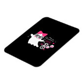 かわいいハロウィンの妊娠発表 マグネット (左側)