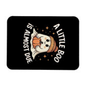 かわいいハロウィンの妊娠発表 マグネット (横)