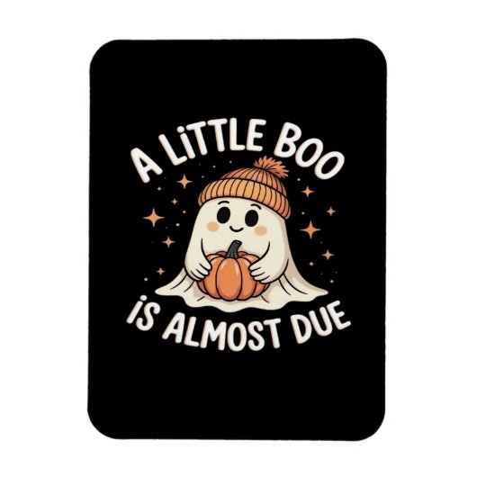 かわいいハロウィンの妊娠発表 マグネット (縦)