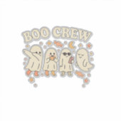 かわいいハロウィンの子供たちのオバケ仲間 シール (正面)