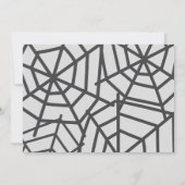 かわいいハロウィンの子供の誕生日 招待状 (裏面)