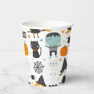 かわいいハロウィンの子供パーティー 紙コップ