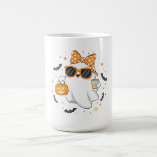かわいいハロウィンの幽霊とかぼちゃ コーヒーマグカップ