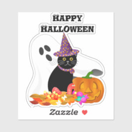 かわいいハロウィンの幽霊のカットステッカー シール