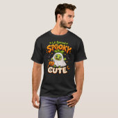 かわいいハロウィンの幽霊の小さな芽 Tシャツ (正面フル)