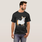 かわいいハロウィンの幽霊コーギー Tシャツ (正面フル)