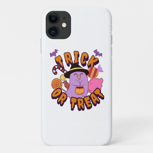 かわいいハロウィンの幽霊トリック・オア・トリート Case-Mate iPhoneケース (裏面)