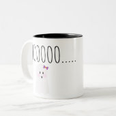 かわいいハロウィンの幽霊ブーッ ツートーンマグカップ (正面左)