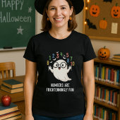 かわいいハロウィンの数字は楽しい数学 Tシャツ