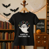 かわいいハロウィンの数字は楽しい数学 Tシャツ