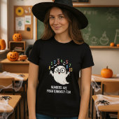 かわいいハロウィンの数字は楽しい数学 Tシャツ