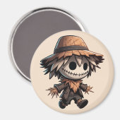 かわいいハロウィンの案山子 マグネット (正面/裏面)