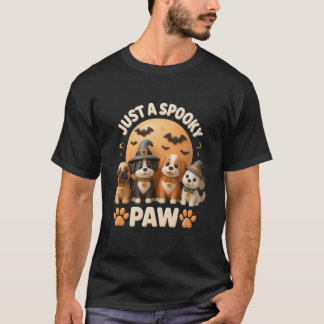 かわいいハロウィンの犬たち | かわいい子犬ハロウィンデザイン Tシャツ