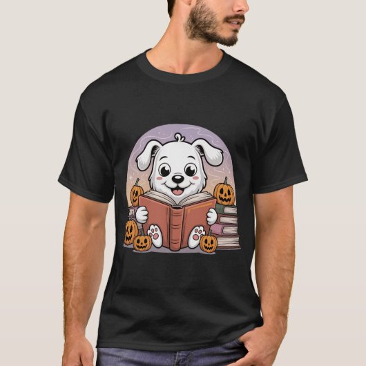 かわいいハロウィンの犬のギフト Tシャツ (正面)