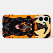かわいいハロウィンの犬のスプーキーな子犬のデザイン Case-Mate iPhoneケース (裏面 (横))