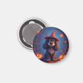 かわいいハロウィンの犬 マグネット (正面/裏面)