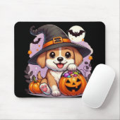 かわいいハロウィンの犬/子犬 マウスパッド (マウス)