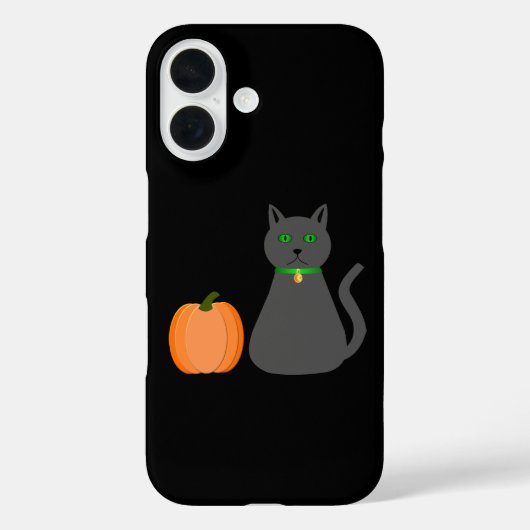 かわいいハロウィンの猫とカボチャ Case-Mate iPhoneケース (裏面)