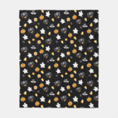 かわいいハロウィンの美意識 フリースブランケット (正面)