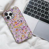 かわいいハロウィンの落書きパターン iPhoneケース