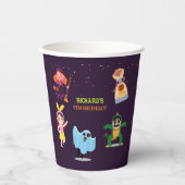 かわいいハロウィンの衣装モダン誕生日パーティー 紙コップ (正面)