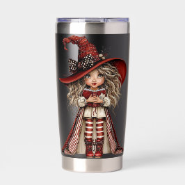 かわいいハロウィンの赤ずきんちゃん 保温保冷タンブラー
