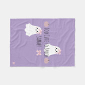 かわいいハロウィンの赤ちゃん用ブランケット 名前入り フリースブランケット (正面(横))