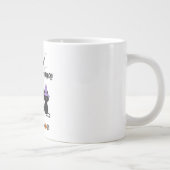 かわいいハロウィンの黒猫とかぼちゃ ジャンボコーヒーマグカップ (右)