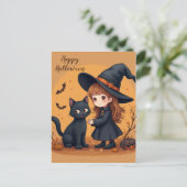 かわいいハロウィンはがき ポストカード (スタンド正面)