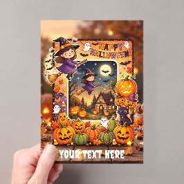 かわいいハロウィンアクリルインビテーション #6 アクリル招待状