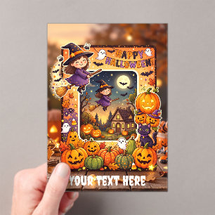 かわいいハロウィンアクリルインビテーション #6 アクリル招待状