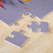 かわいいハロウィンウィッチとジャック・オランタン ジグソーパズル (側面)