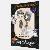 かわいいハロウィンウェディングウェルカムサイン アクリルサイン (傾斜)