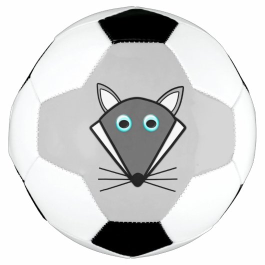 かわいいハロウィンウルフサッカーボール サッカーボール (正面)