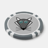 かわいいハロウィンウルフ ポーカーチップ (シングル)