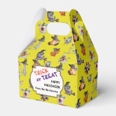 かわいいハロウィンオールオーバーデザインカスタム フェイバーボックス (裏面サイド)