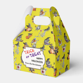 かわいいハロウィンオールオーバーデザインカスタム フェイバーボックス