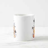 かわいいハロウィンカボチャのキャンディーアート コーヒーマグカップ (中央)