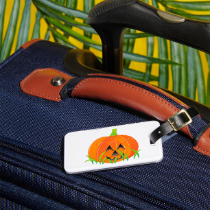 かわいいハロウィンカボチャのジャック・O – ランタン ラゲッジタグ