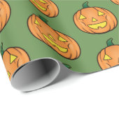 かわいいハロウィンカボチャ包み紙 ラッピングペーパー (ロールコーナー)