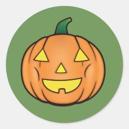 かわいいハロウィンカボチャ ラウンドシール