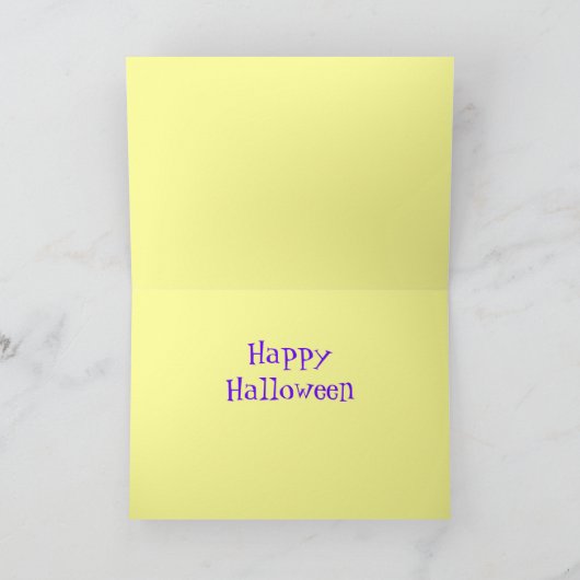 かわいいハロウィンカー子供へド カード (内部)