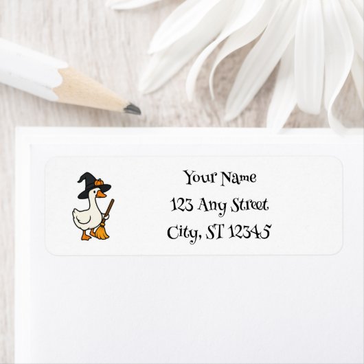 かわいいハロウィンガチョウ ラベル (インサイチュ)