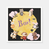 かわいいハロウィンキッズコスチュームパーティー スタンダードカクテルナプキン (正面)