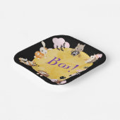 かわいいハロウィンキッズコスチュームパーティー ペーパープレート (傾斜あり)