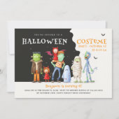 かわいいハロウィンキッズパーティー 招待状 (正面)