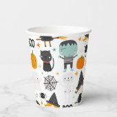 かわいいハロウィンキッズパーティー 紙コップ (裏面)